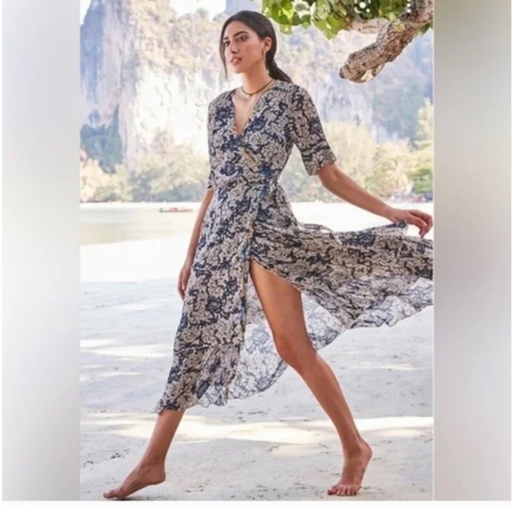 NEW Johnny Was Micah Mixed Wrap Dress